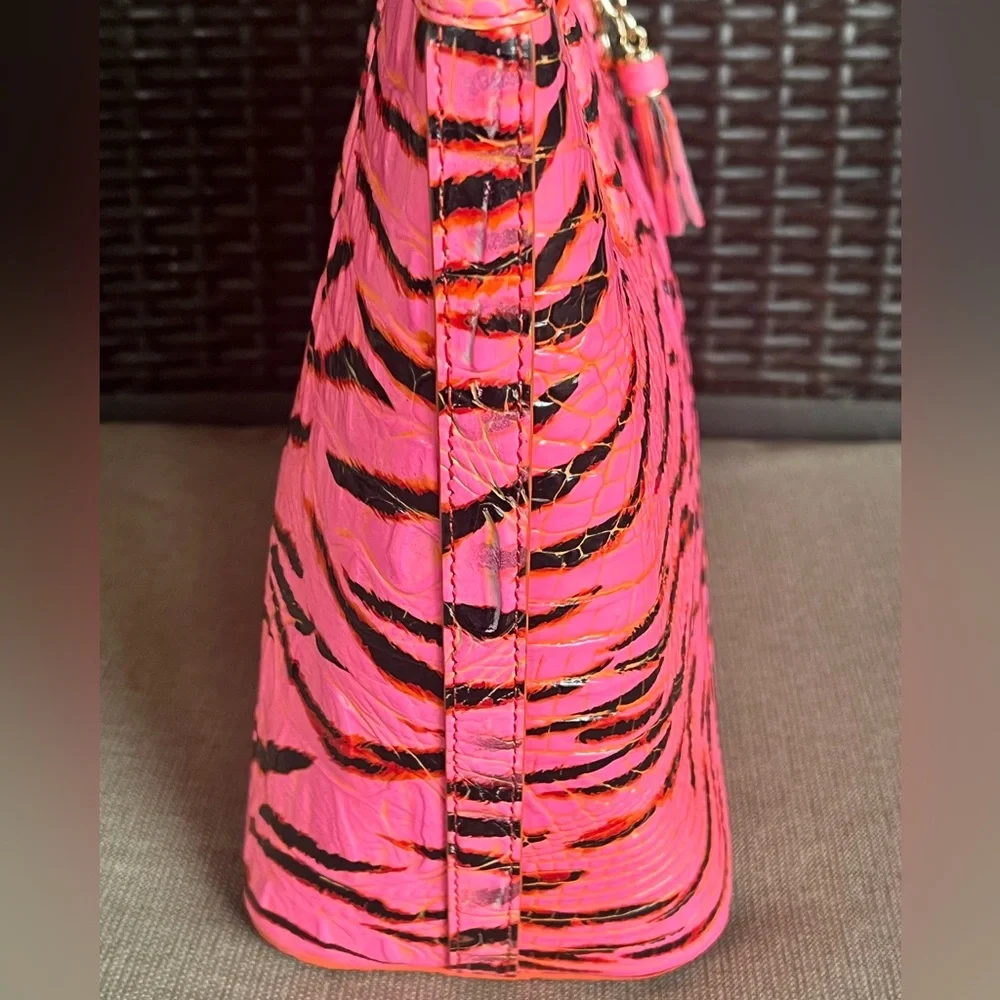 NWT Brahmin PINK FELINE Melbourne Medium Asher Tote